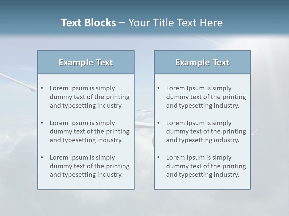 Air Travel Elevate PowerPoint Template