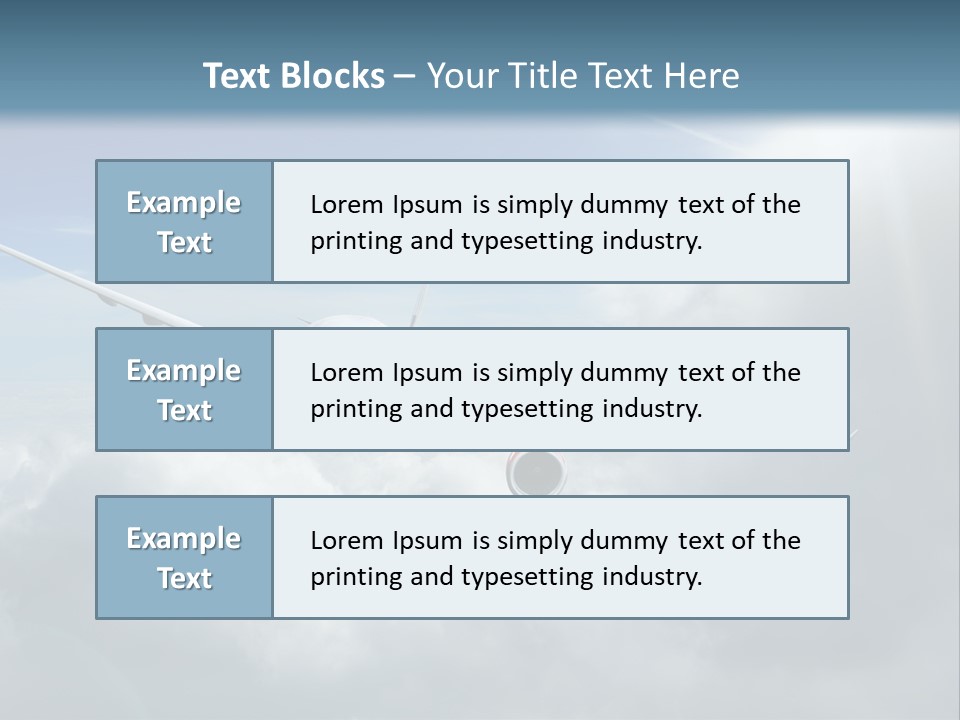 Air Travel Elevate PowerPoint Template