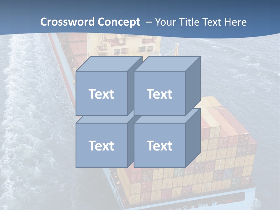 Commercial Unloading Aerial PowerPoint Template