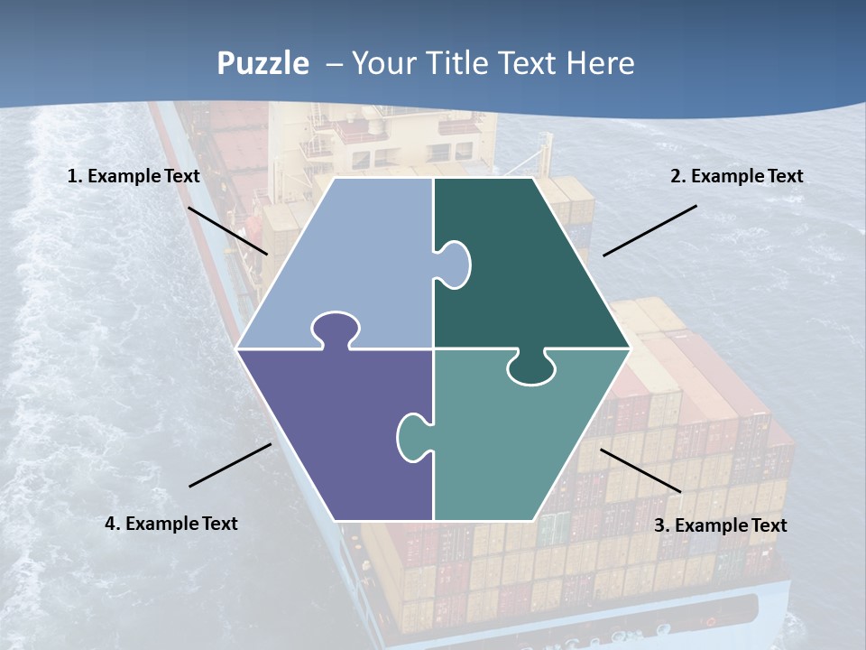 Commercial Unloading Aerial PowerPoint Template