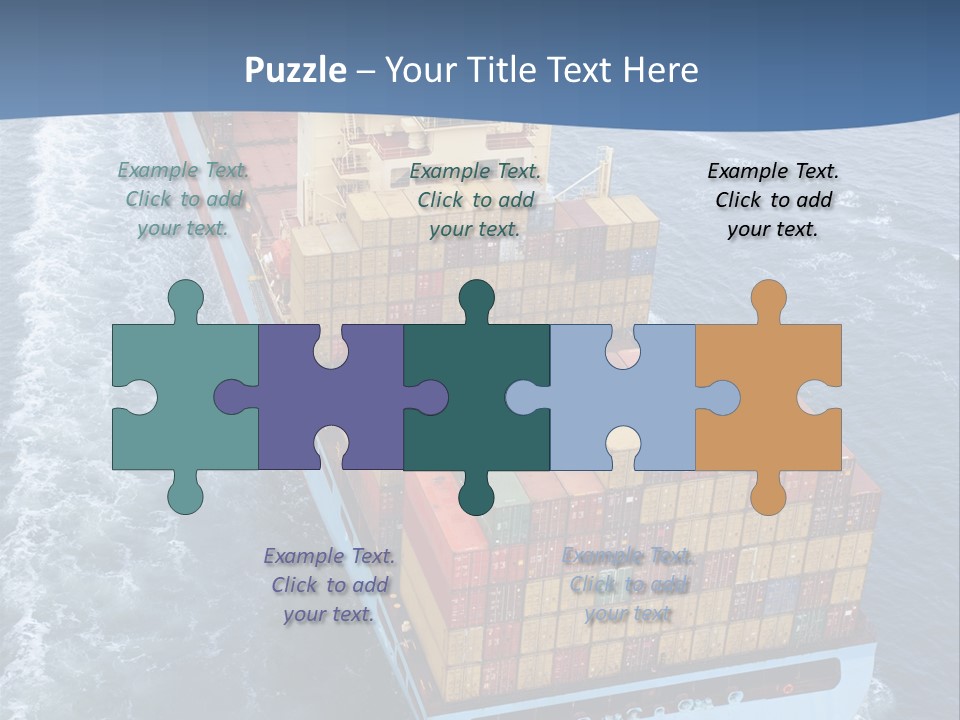 Commercial Unloading Aerial PowerPoint Template