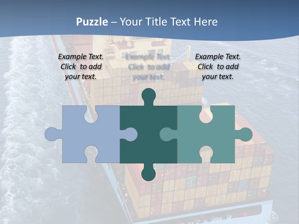 Commercial Unloading Aerial PowerPoint Template