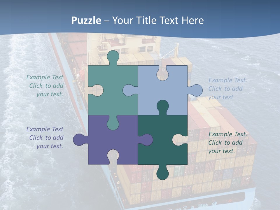 Commercial Unloading Aerial PowerPoint Template