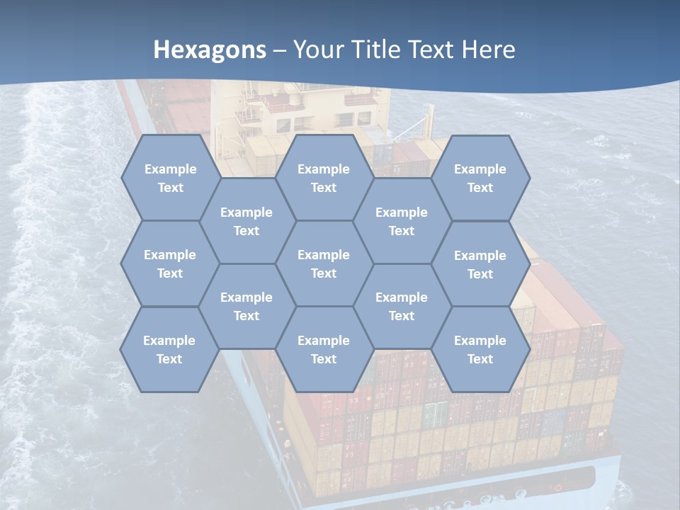 Commercial Unloading Aerial PowerPoint Template