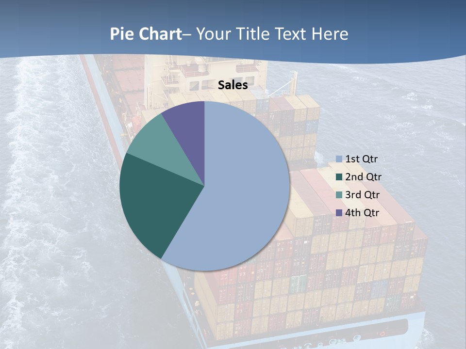 Commercial Unloading Aerial PowerPoint Template
