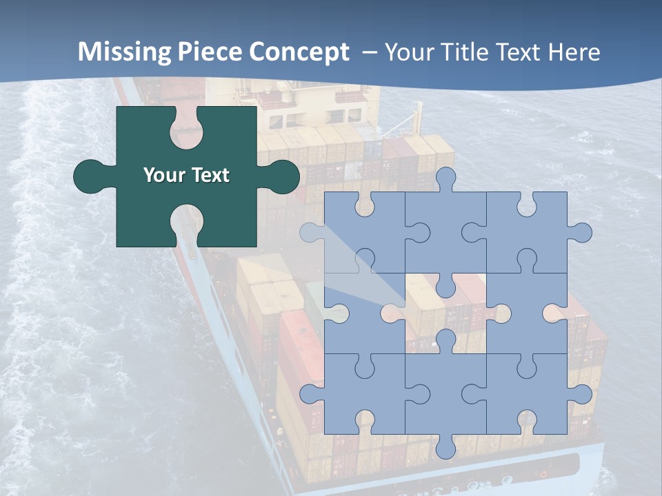 Commercial Unloading Aerial PowerPoint Template