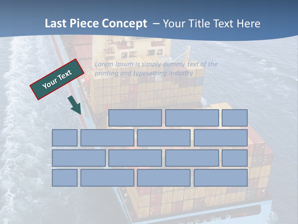 Commercial Unloading Aerial PowerPoint Template