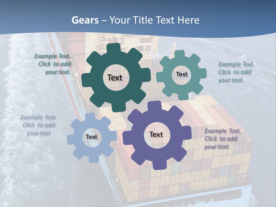 Commercial Unloading Aerial PowerPoint Template