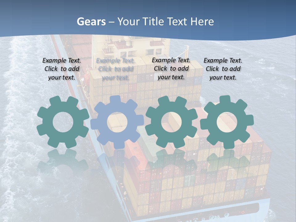 Commercial Unloading Aerial PowerPoint Template