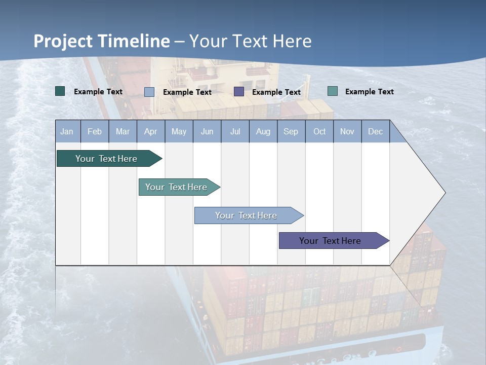 Commercial Unloading Aerial PowerPoint Template