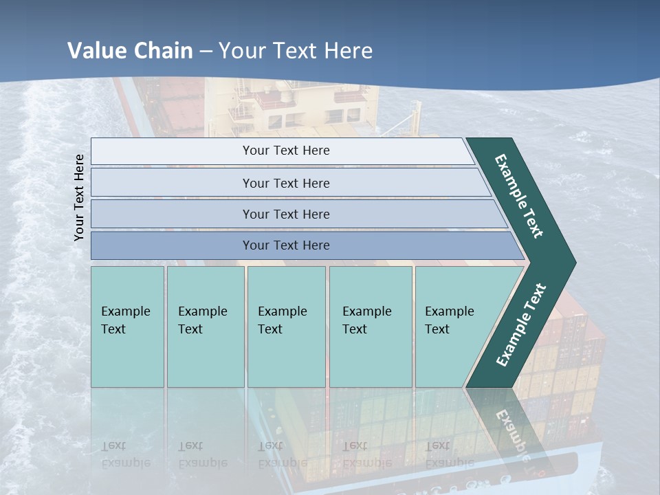 Commercial Unloading Aerial PowerPoint Template
