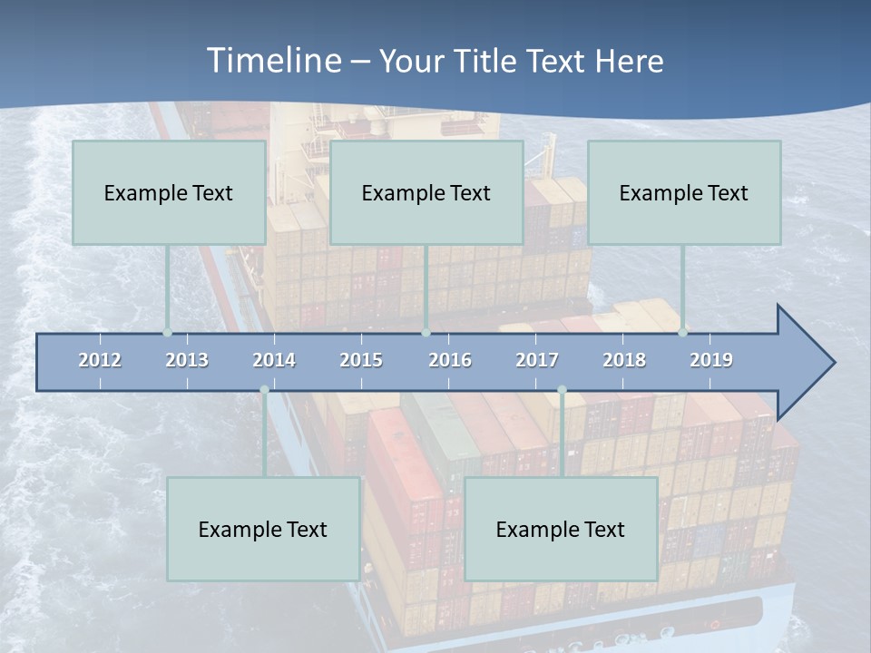 Commercial Unloading Aerial PowerPoint Template