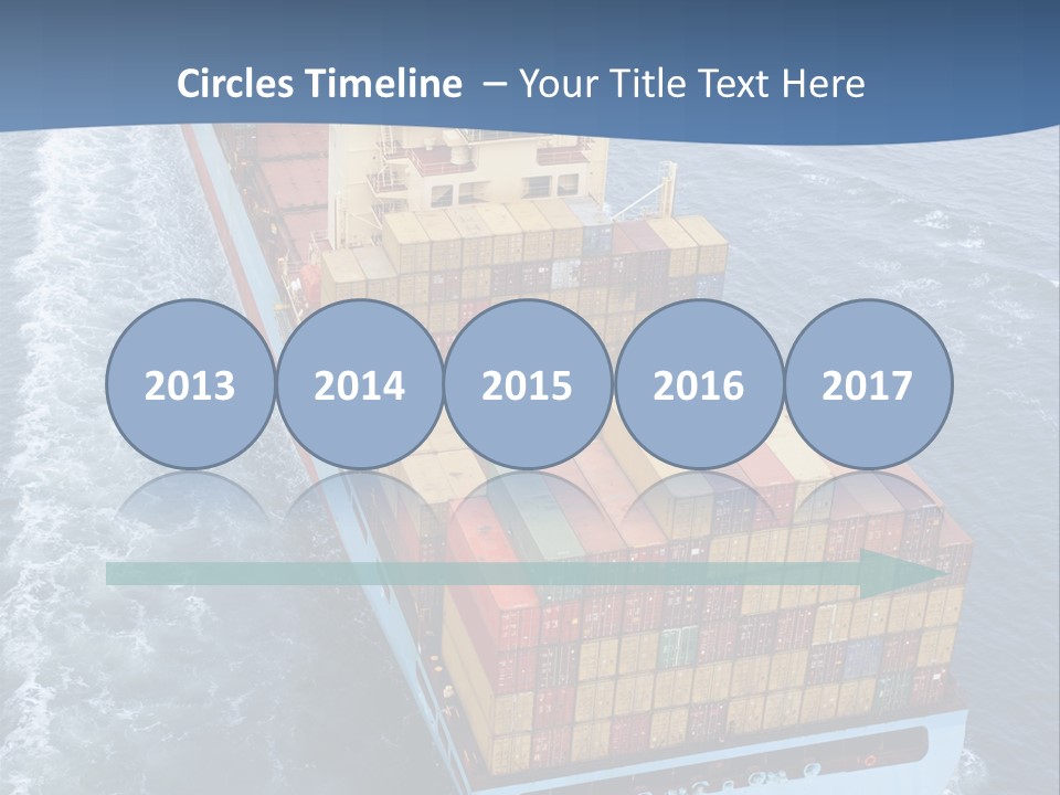 Commercial Unloading Aerial PowerPoint Template