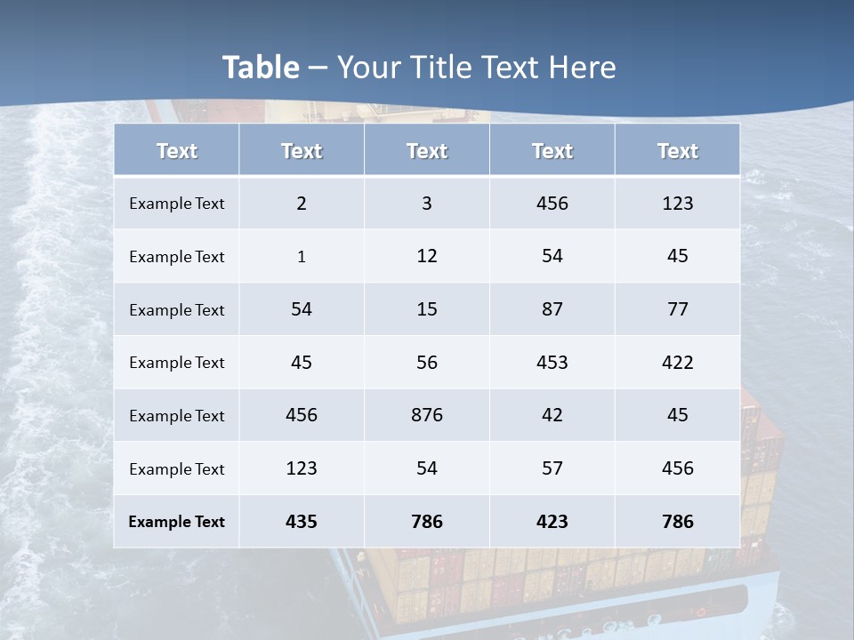 Commercial Unloading Aerial PowerPoint Template
