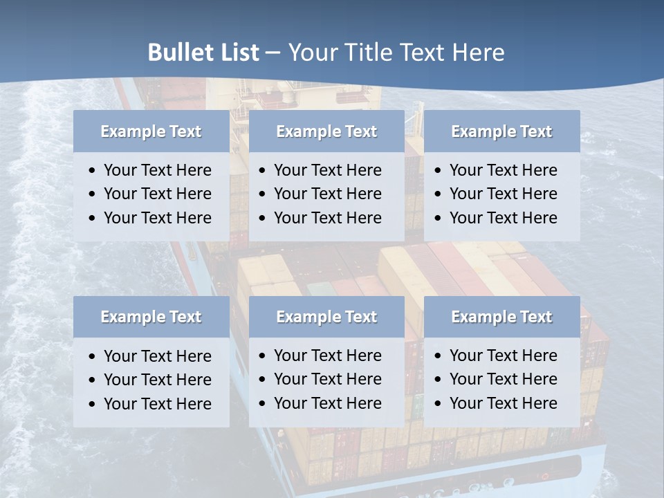 Commercial Unloading Aerial PowerPoint Template