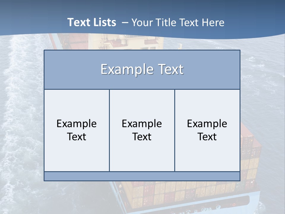 Commercial Unloading Aerial PowerPoint Template