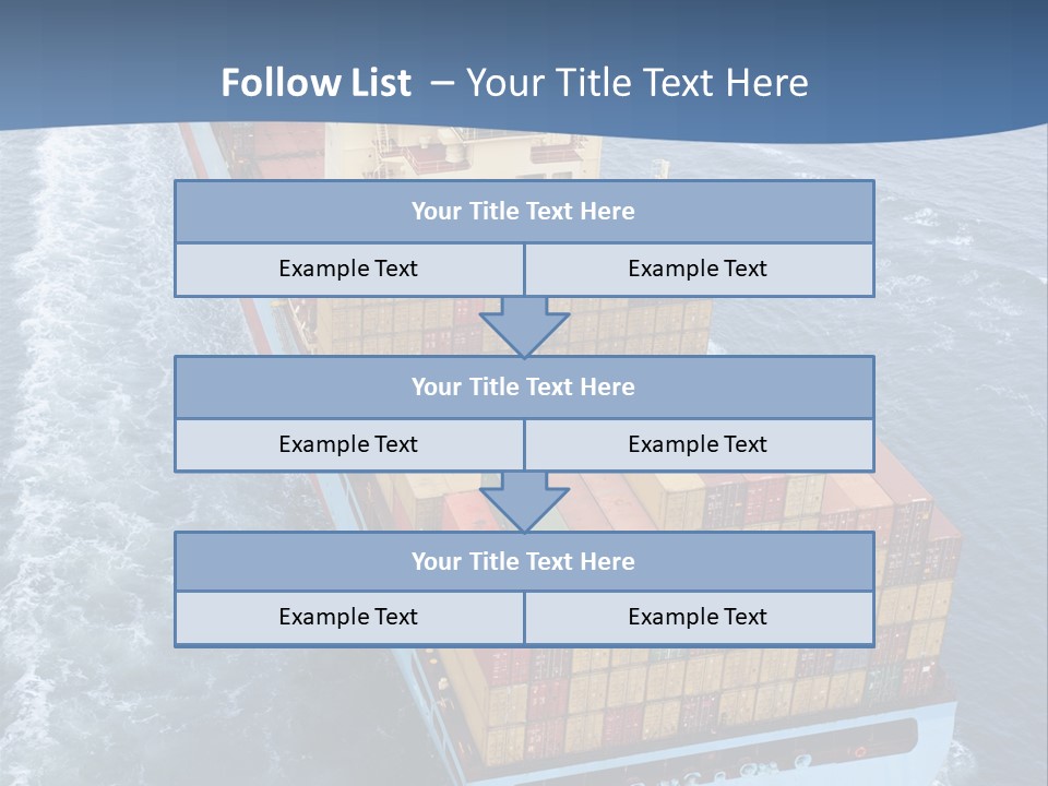 Commercial Unloading Aerial PowerPoint Template