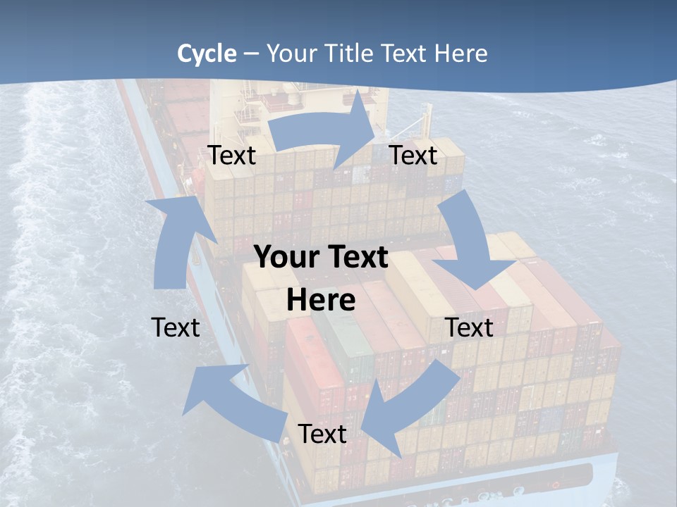 Commercial Unloading Aerial PowerPoint Template