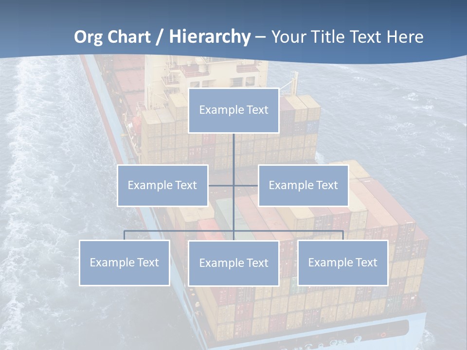 Commercial Unloading Aerial PowerPoint Template