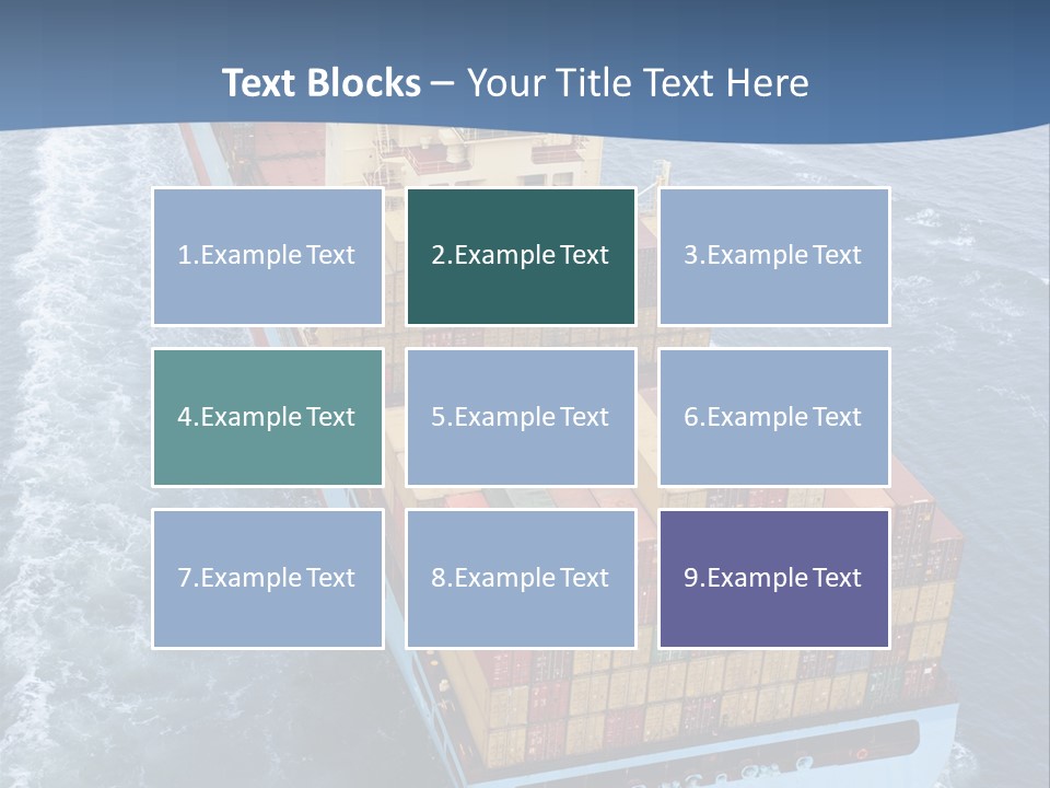 Commercial Unloading Aerial PowerPoint Template
