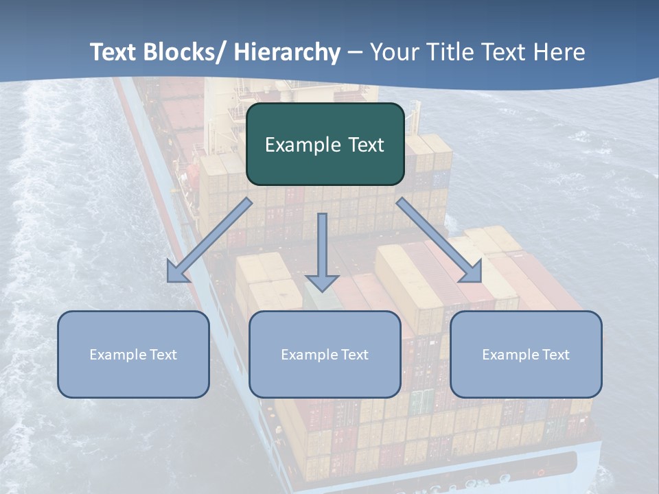 Commercial Unloading Aerial PowerPoint Template
