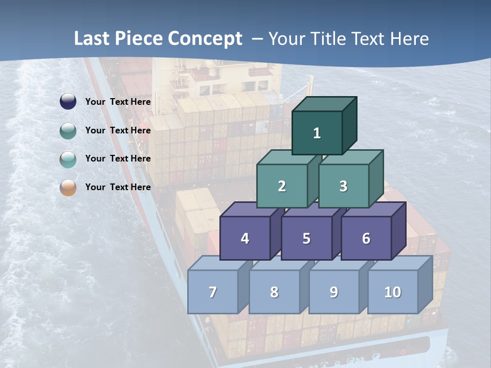 Commercial Unloading Aerial PowerPoint Template
