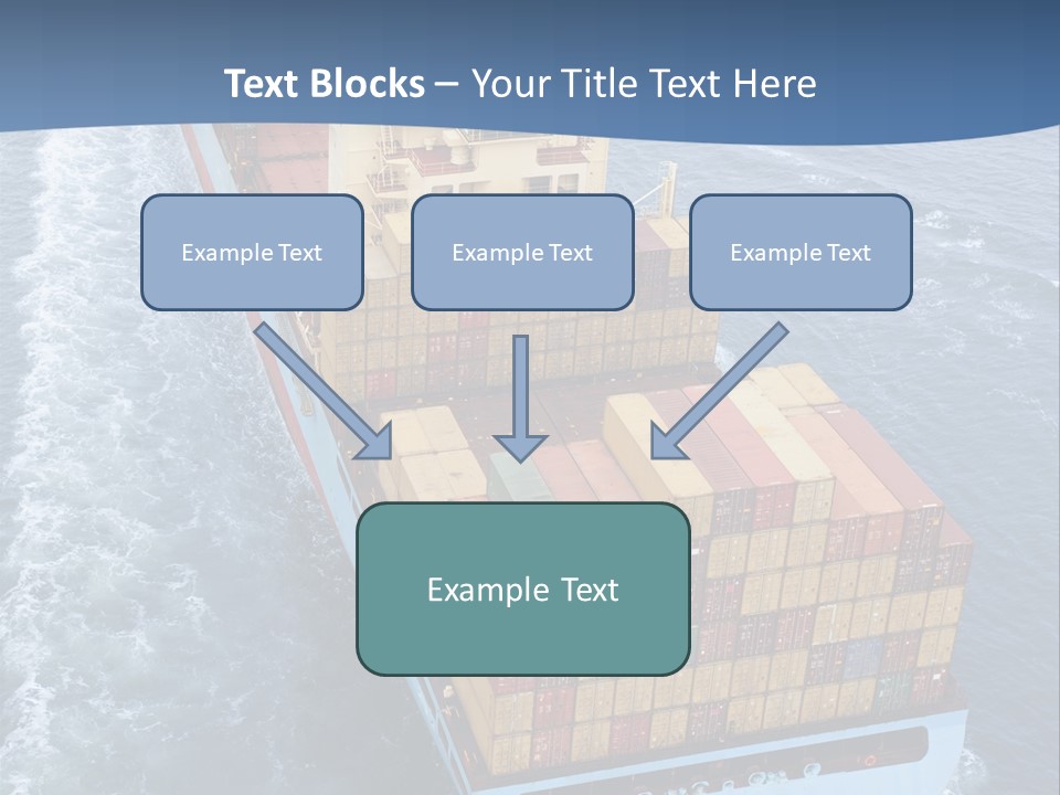 Commercial Unloading Aerial PowerPoint Template