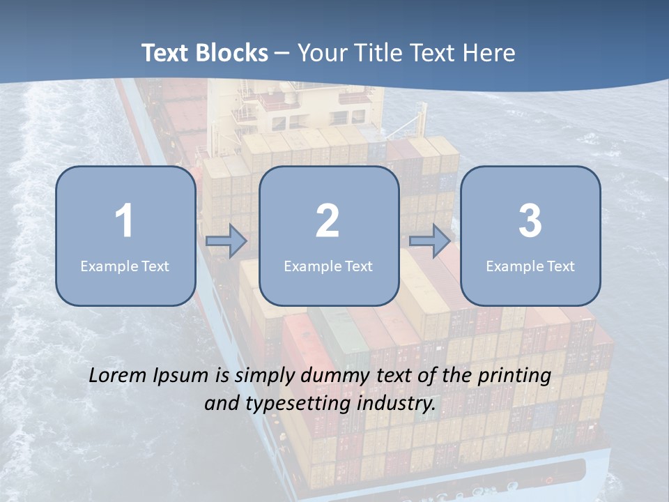 Commercial Unloading Aerial PowerPoint Template