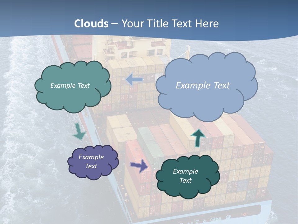 Commercial Unloading Aerial PowerPoint Template