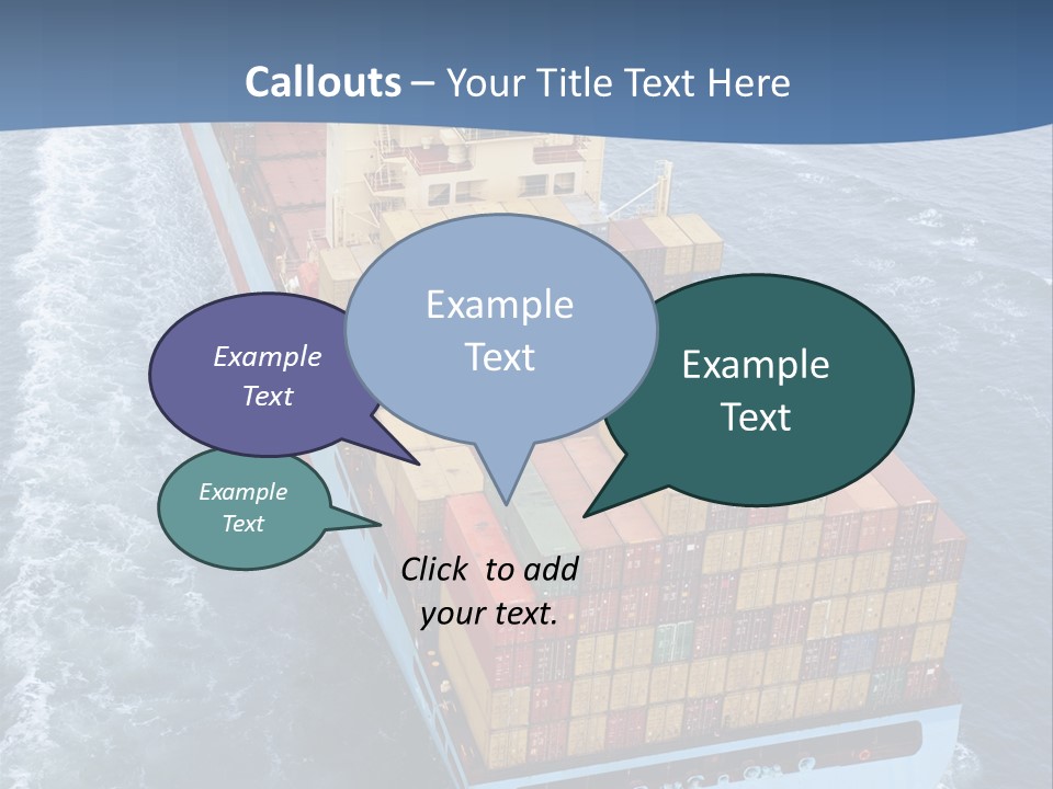 Commercial Unloading Aerial PowerPoint Template