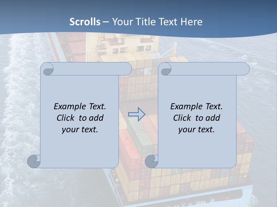 Commercial Unloading Aerial PowerPoint Template