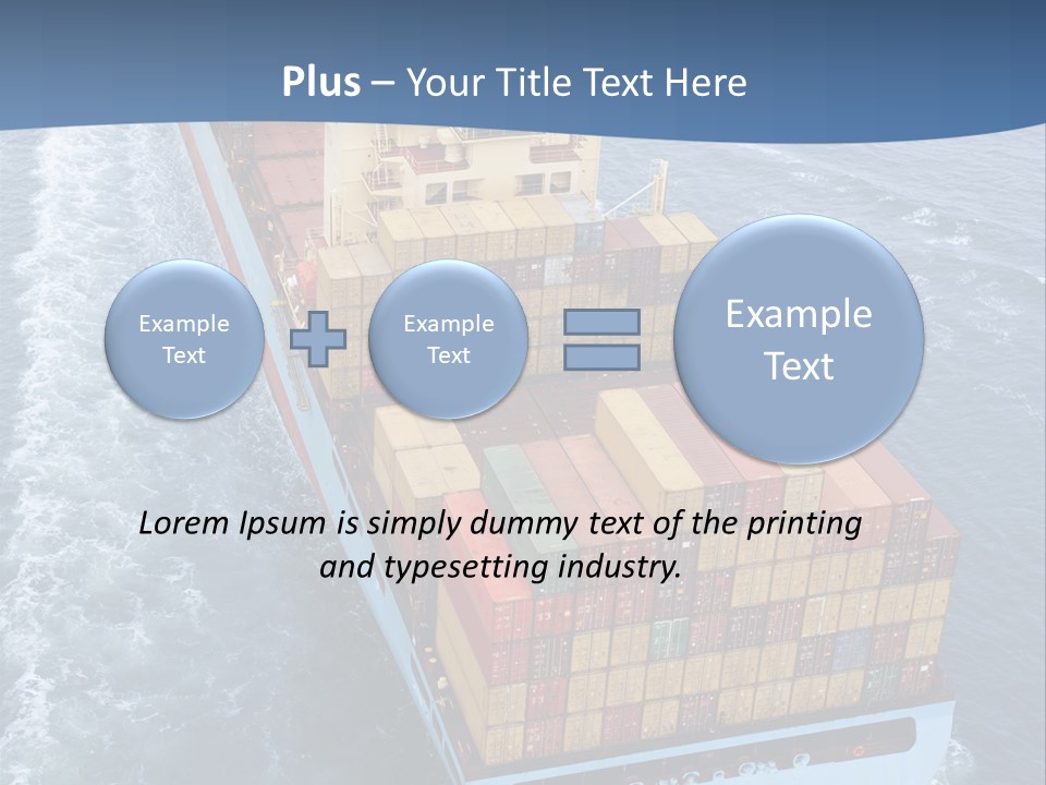 Commercial Unloading Aerial PowerPoint Template