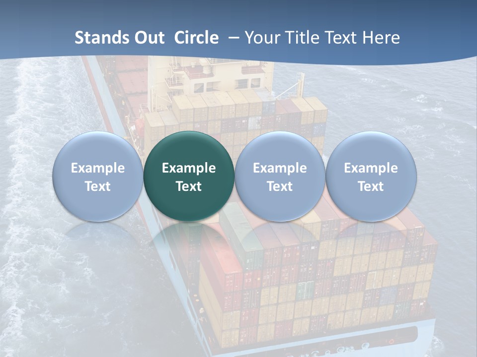 Commercial Unloading Aerial PowerPoint Template