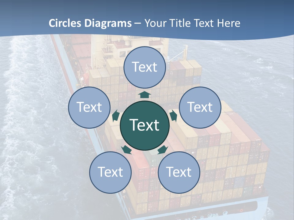 Commercial Unloading Aerial PowerPoint Template