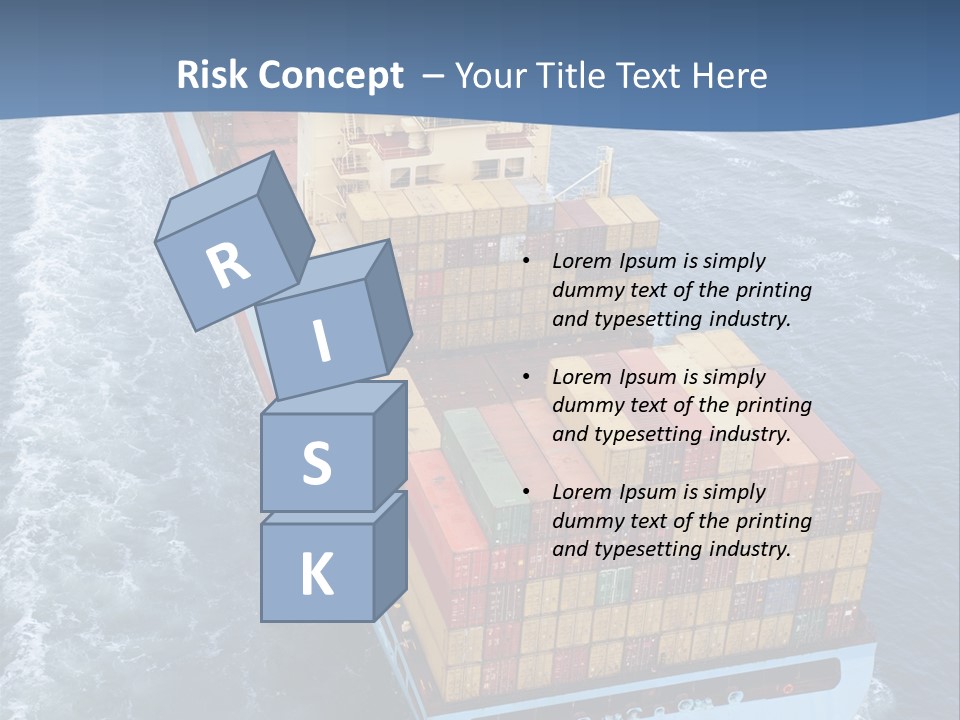 Commercial Unloading Aerial PowerPoint Template