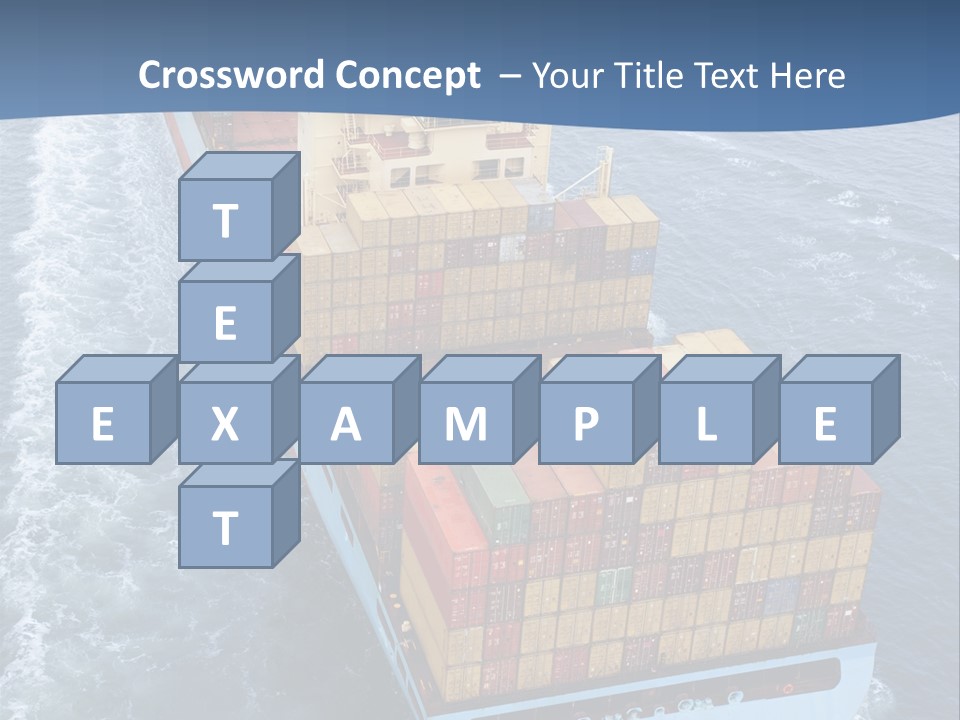 Commercial Unloading Aerial PowerPoint Template