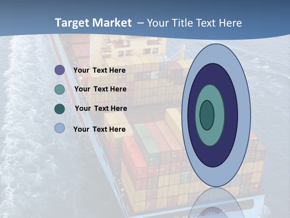 Commercial Unloading Aerial PowerPoint Template