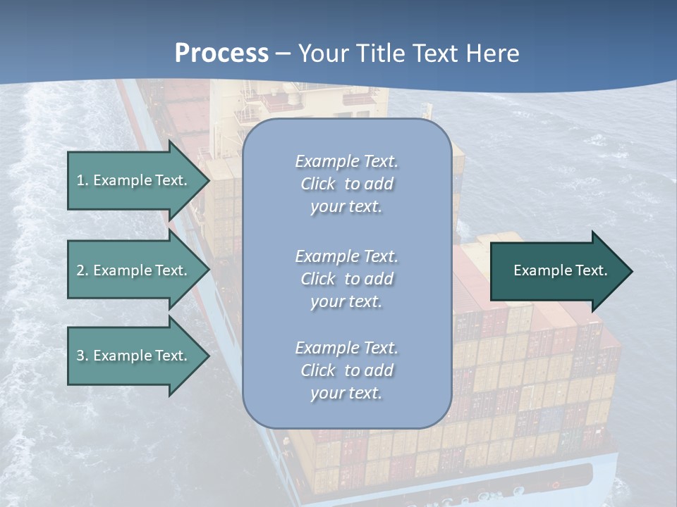 Commercial Unloading Aerial PowerPoint Template