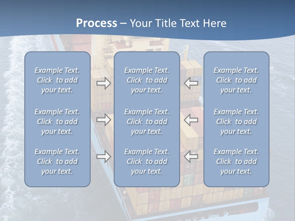 Commercial Unloading Aerial PowerPoint Template
