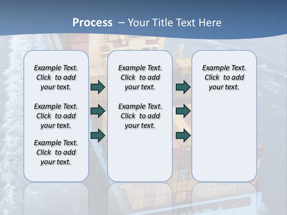 Commercial Unloading Aerial PowerPoint Template