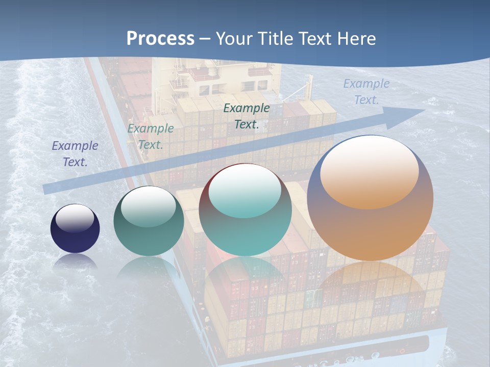 Commercial Unloading Aerial PowerPoint Template
