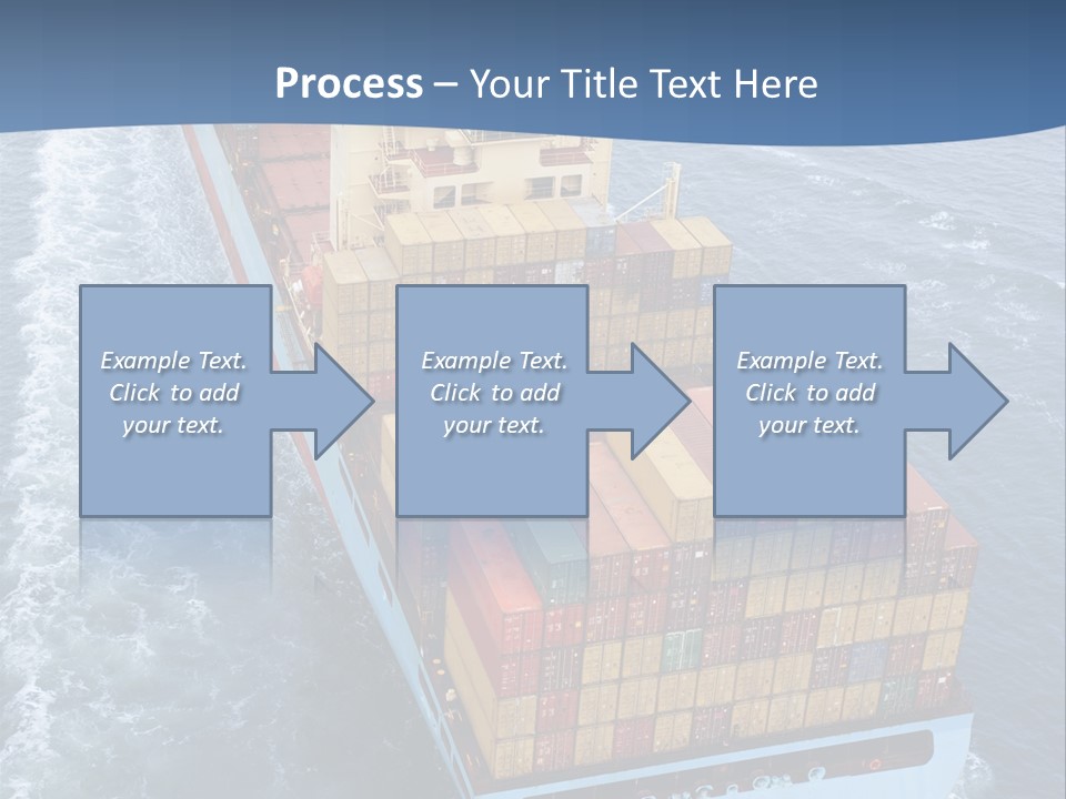 Commercial Unloading Aerial PowerPoint Template