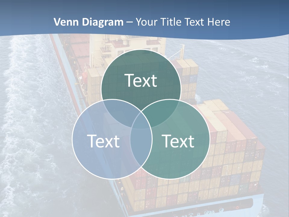 Commercial Unloading Aerial PowerPoint Template