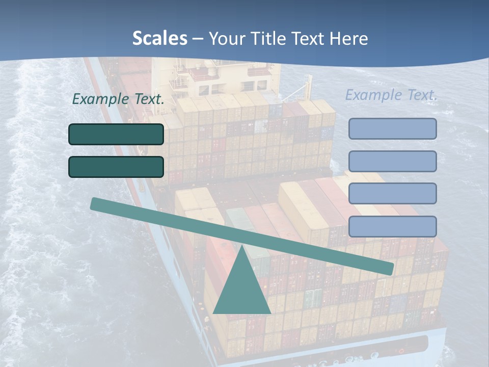 Commercial Unloading Aerial PowerPoint Template