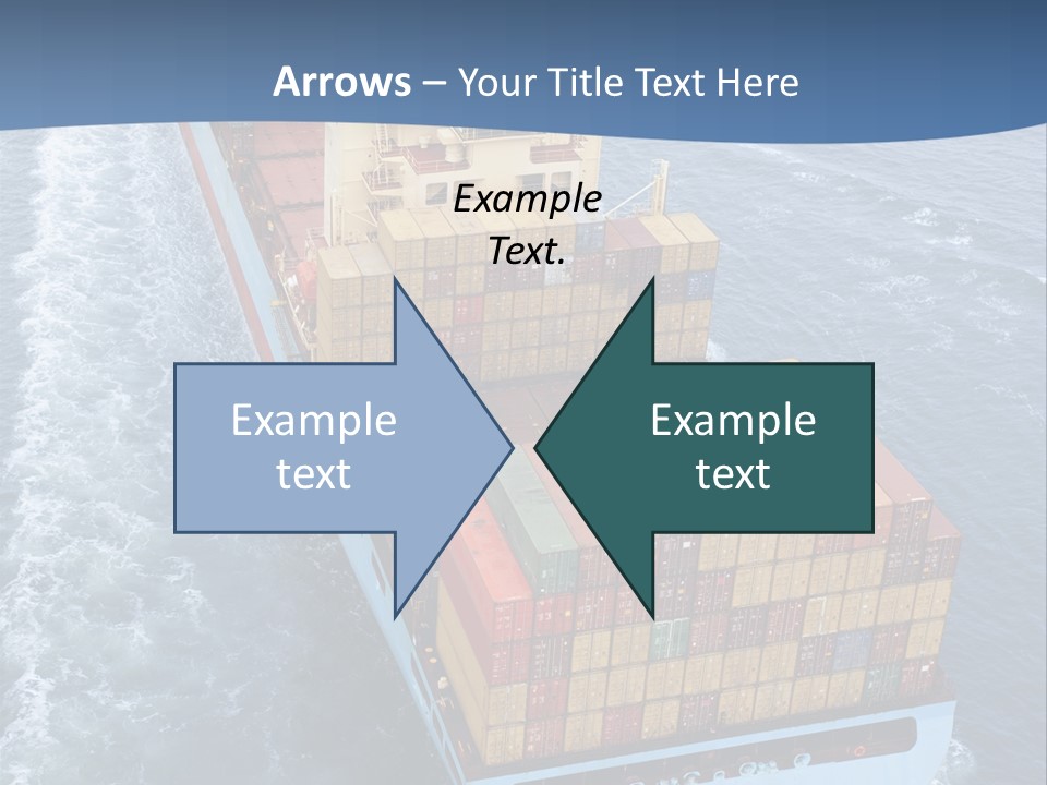 Commercial Unloading Aerial PowerPoint Template