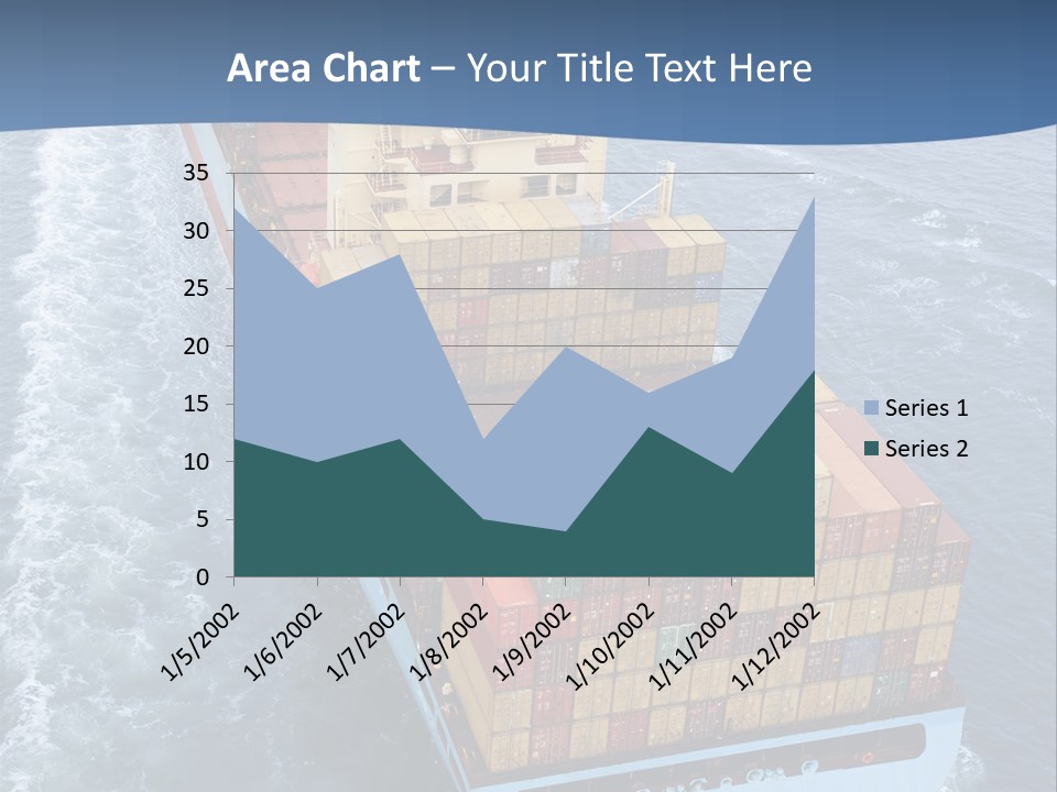 Commercial Unloading Aerial PowerPoint Template
