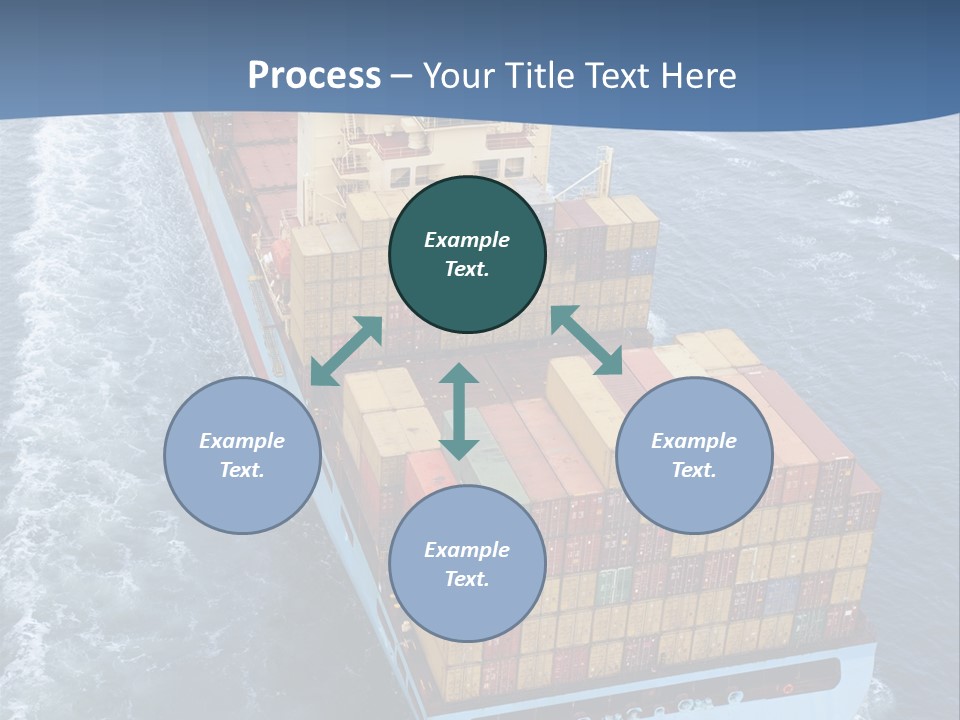 Commercial Unloading Aerial PowerPoint Template