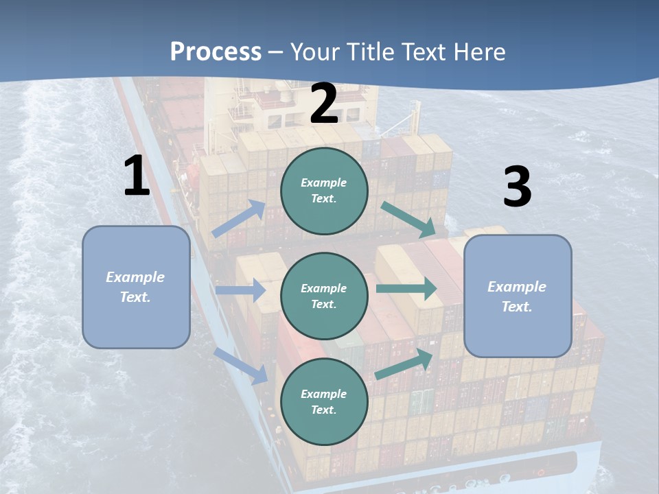 Commercial Unloading Aerial PowerPoint Template