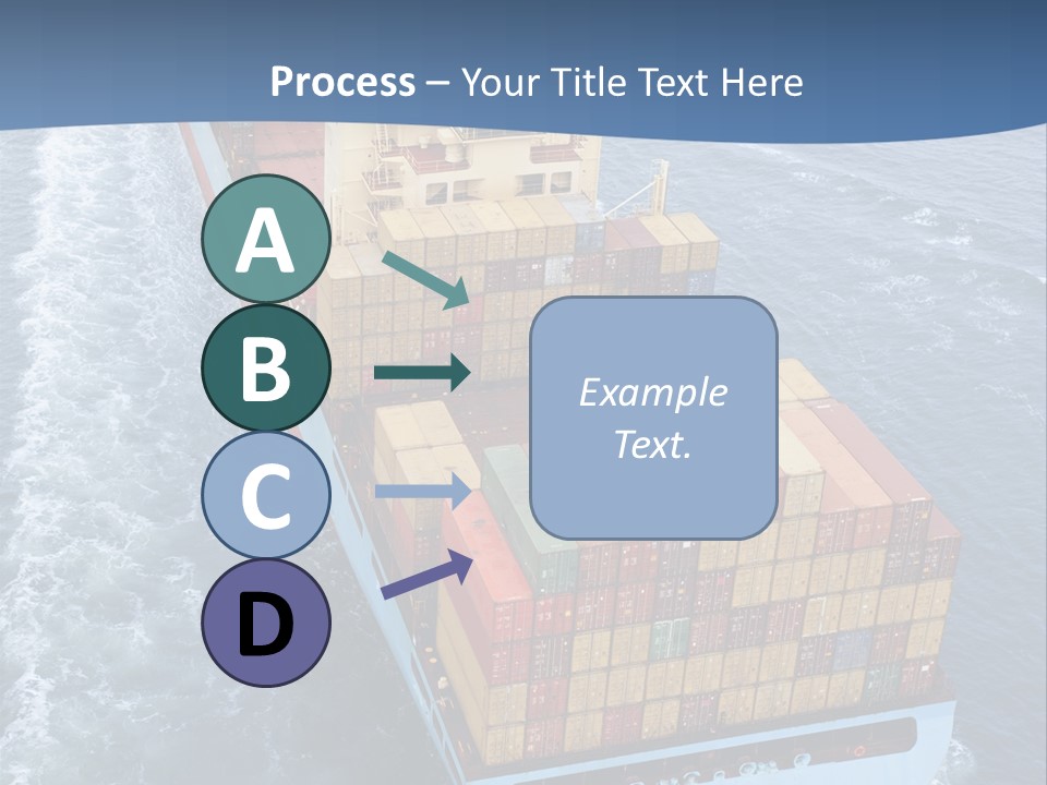 Commercial Unloading Aerial PowerPoint Template
