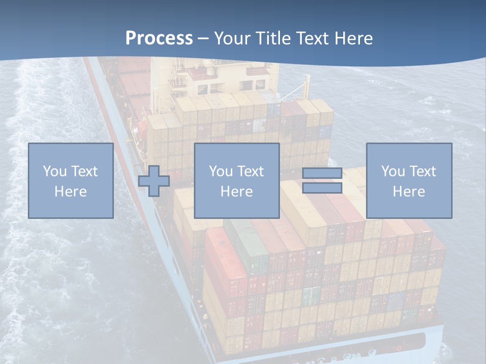 Commercial Unloading Aerial PowerPoint Template
